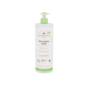 Gel de baño bebe ecologico Alphanova Dermolimpiador 400ml - Quiero Colo