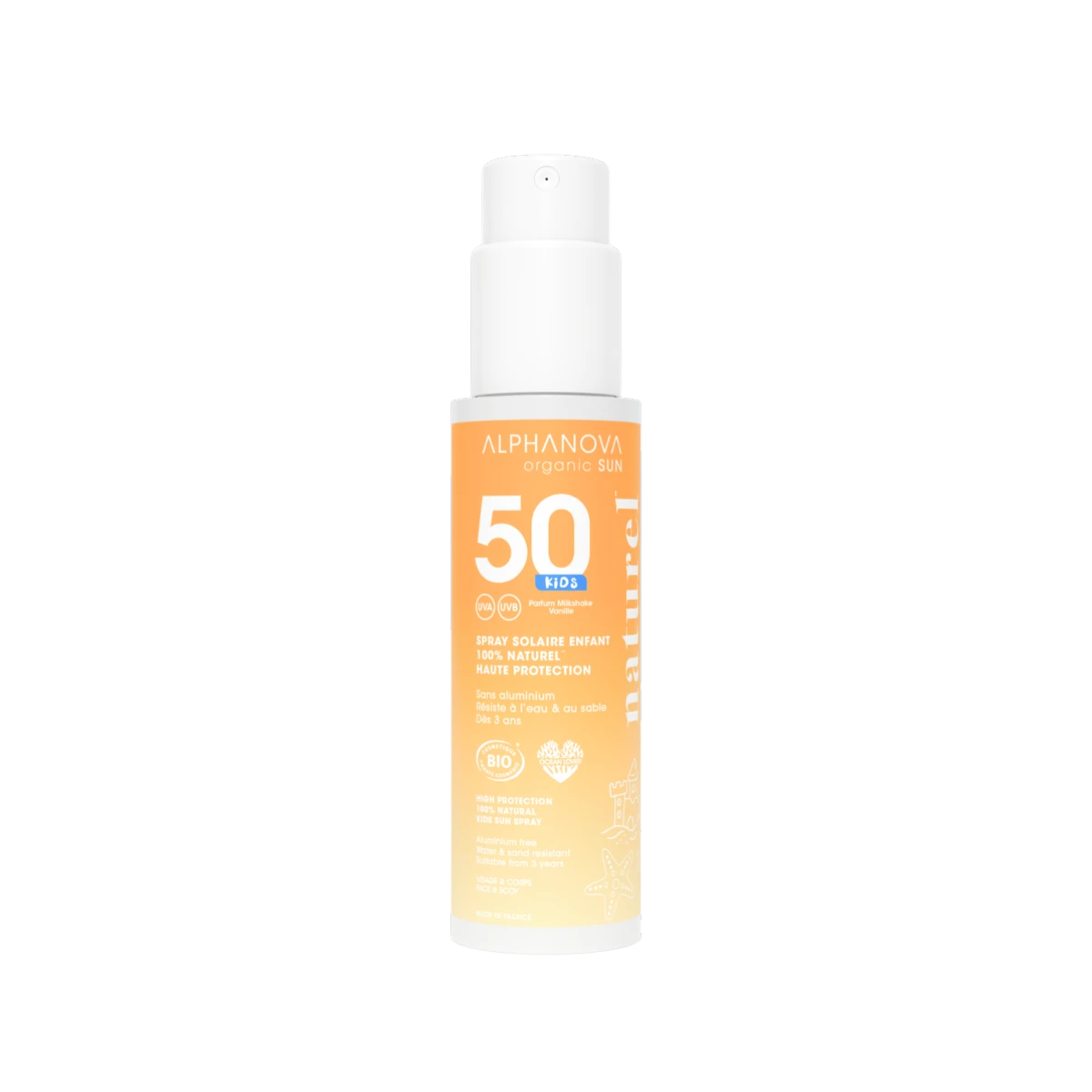Protector solar niños SPF 50 ecológico Alphanova Sun