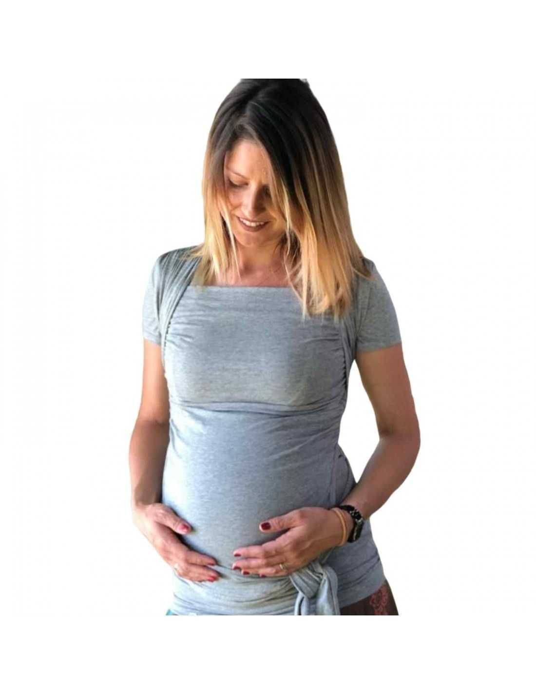 camiseta portabebe-quokkababy gris