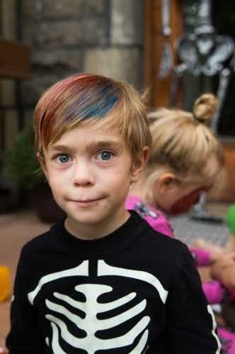 mechas para niños que se van con champu