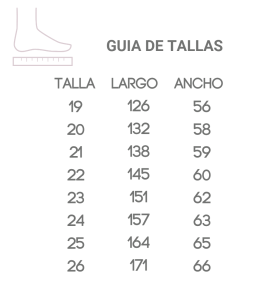 tallas piruflex