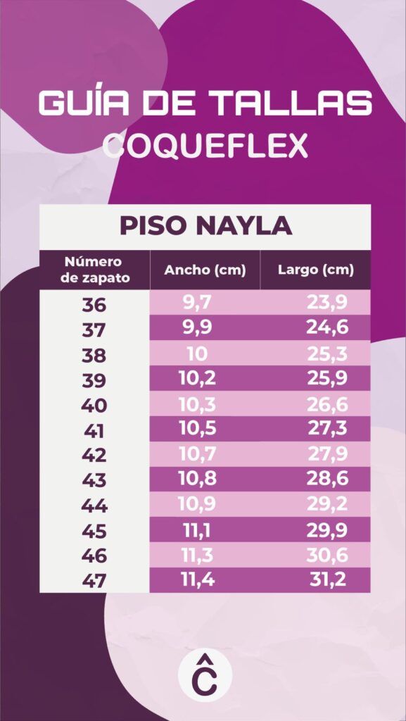 tallas coqueflex piso nayla