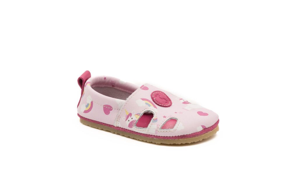 sandalias barefoot infantiles flexinens unicornios