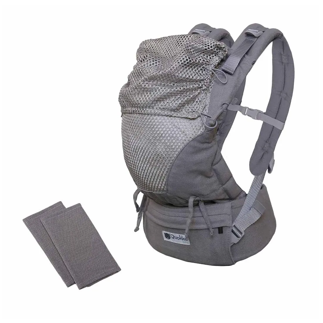 mochila quokka baby mesh gris