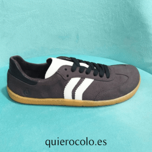 zapatilla barefoot Coqueflex 4415 Suede-Micropele Antracita-Glace
