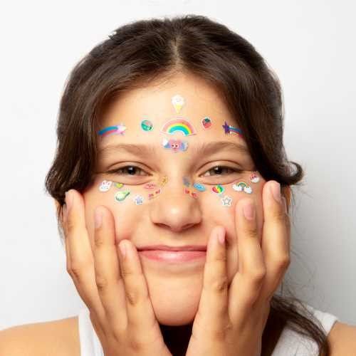 pegatinas para la cara cawai