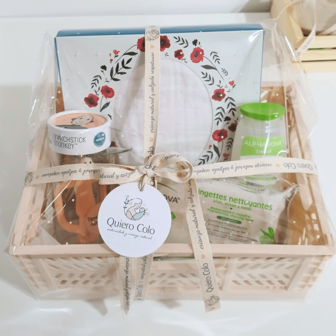 cesta regalo recien nacido niña