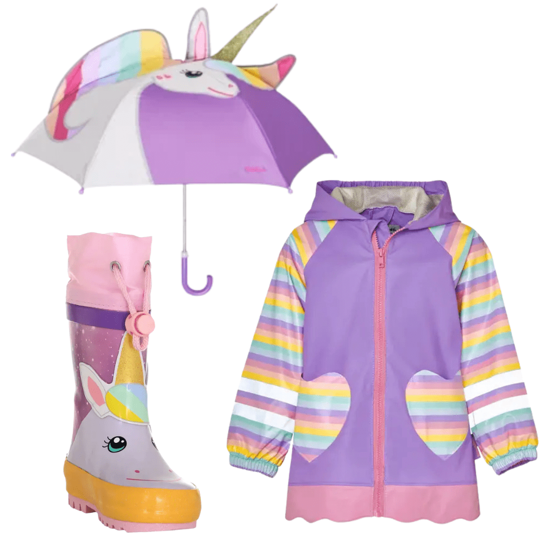 ropa de lluvia unicornio