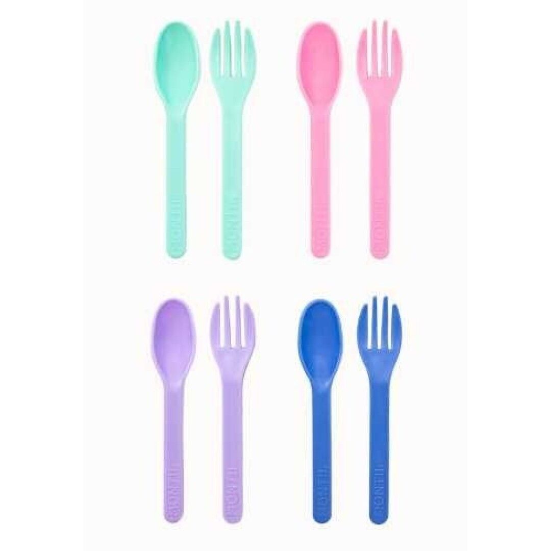 Cubiertos infantiles pastel pack cucharas tenedores
