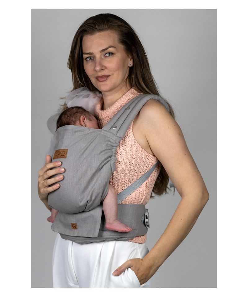 Mochila portabebés lino ISARA Elite Misty Linen
