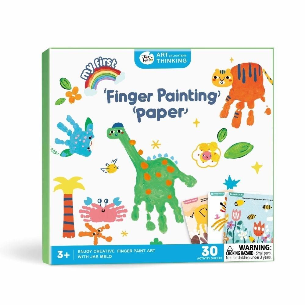 cuaderno pintura de dedos