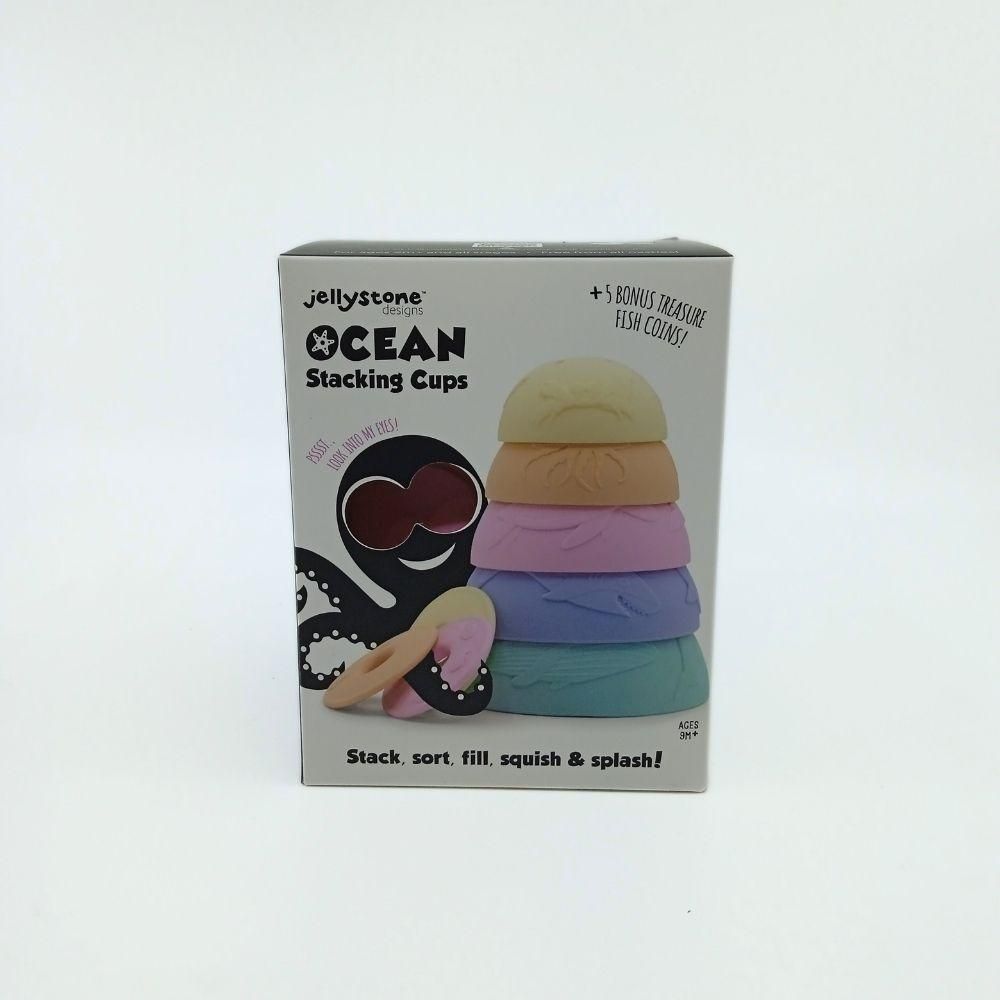 stacking cups pastel