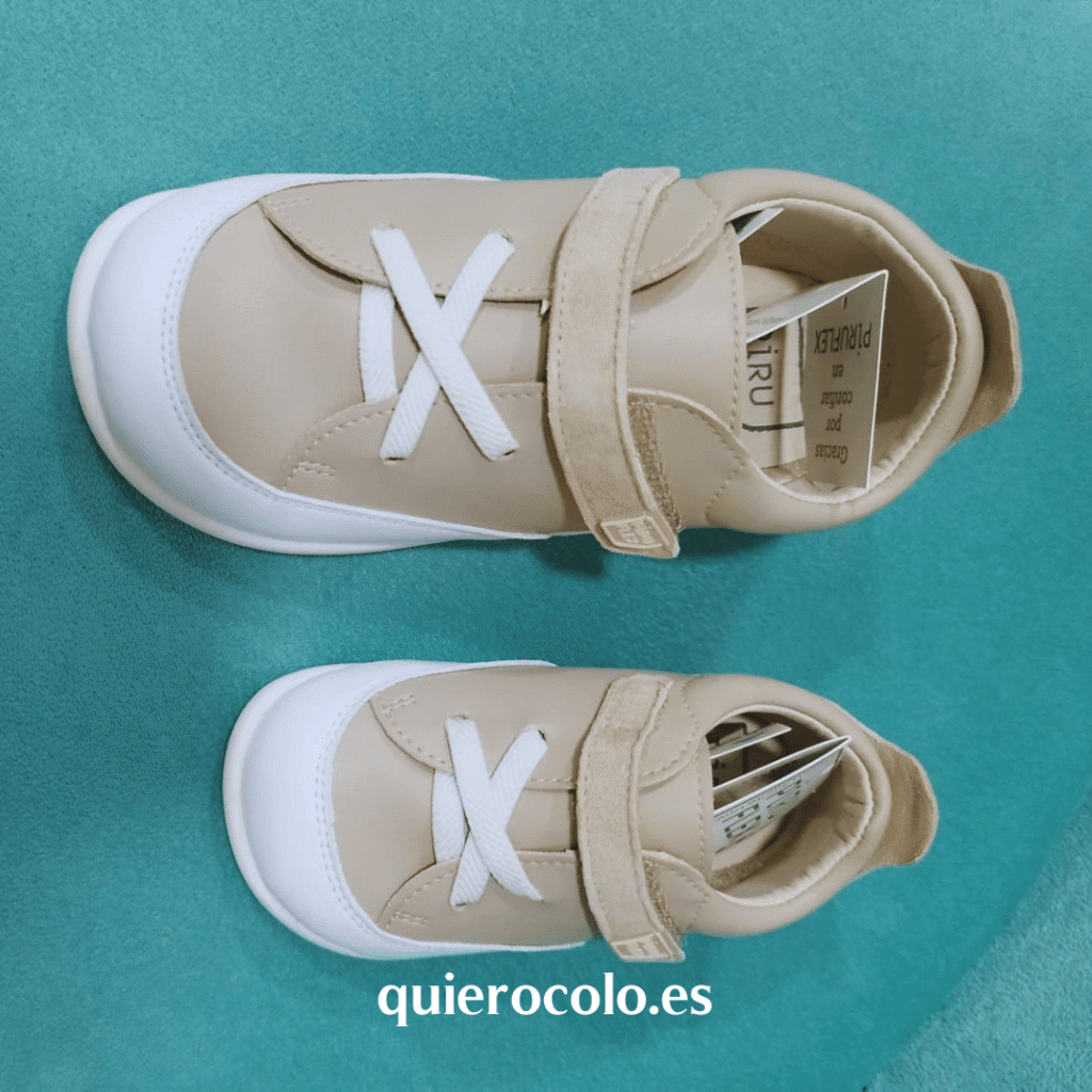 zapatillas respetuosas Piruflex micro marfil