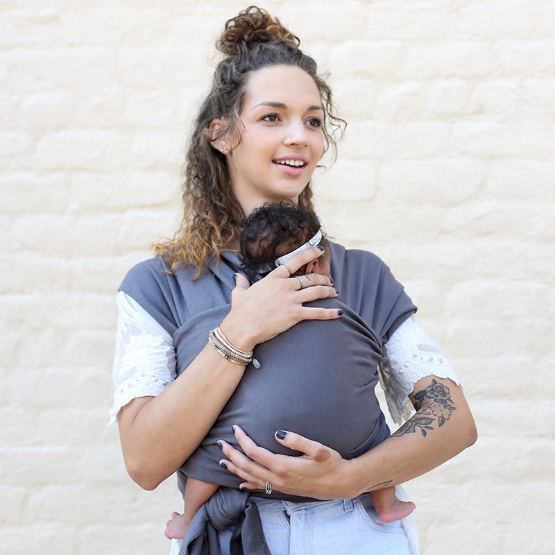 Fular elástico Boba Wrap Organic Dark Gray