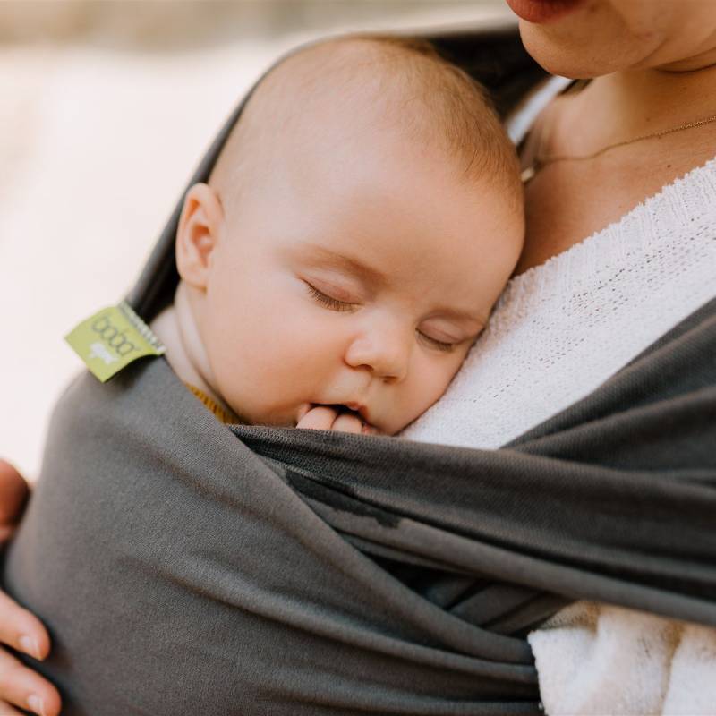 boba wrap dark grey fular elastico