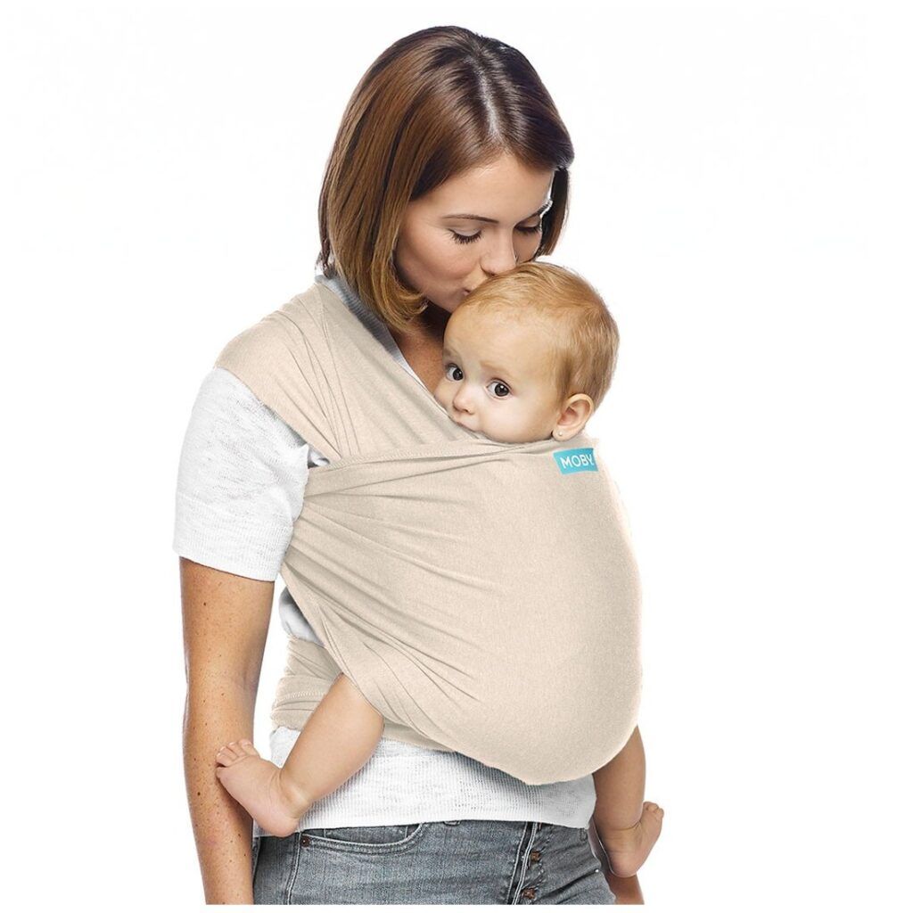 Fular portabebés Moby Wrap Evolution Bambú Almond